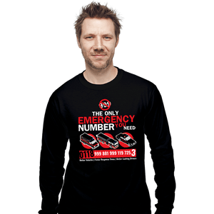 Secret_Shirts Long Sleeve Shirts, Unisex / Small / Black Emergency Number