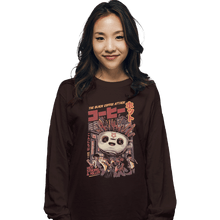 Load image into Gallery viewer, Shirts Long Sleeve Shirts, Unisex / Small / Dark Chocolate Black Coffee Attack
