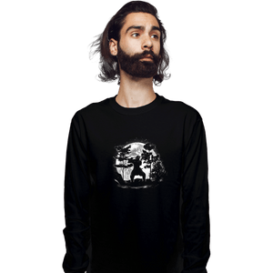 Shirts Long Sleeve Shirts, Unisex / Small / Black Moonlight Samurai