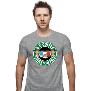 Secret_Shirts Fitted Shirts, Mens / Small / Sports Grey Kingston Falls 3D Coffee