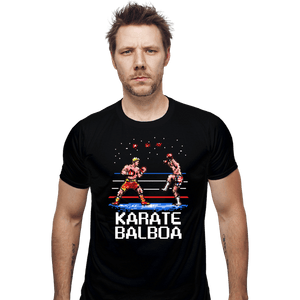 Secret_Shirts Fitted Shirts, Mens / Small / Black Karate Balboa