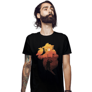 Shirts Fitted Shirts, Mens / Small / Black Bloodhound Sunset