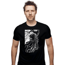 Load image into Gallery viewer, Shirts Fitted Shirts, Mens / Small / Black Pumpkin Head
