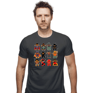 Daily_Deal_Shirts Fitted Shirts, Mens / Small / Charcoal Gingerbread Heroes and Villains