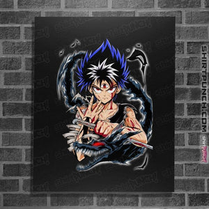 Secret_Shirts Posters / 4"x6" / Black Shadow Dragon