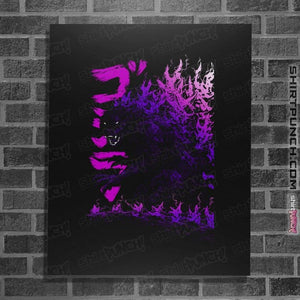 Secret_Shirts Posters / 4"x6" / Black Millenium Godzilla