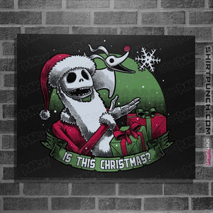 Daily_Deal_Shirts Posters / 4"x6" / Black Is This Christmas?