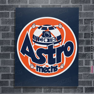 Secret_Shirts Posters / 4"x6" / Navy Astromechs