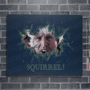 Shirts Posters / 4"x6" / Navy Squirrel