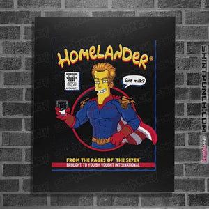 Secret_Shirts Posters / 4"x6" / Black homelander milk