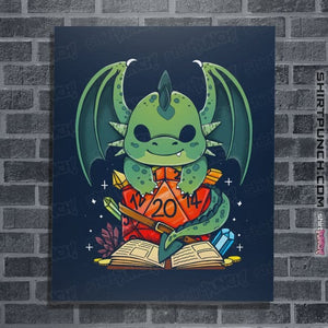 Shirts Posters / 4"x6" / Navy Dragon Dice