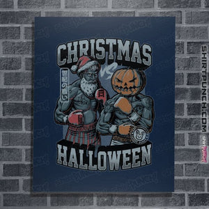 Secret_Shirts Posters / 4"x6" / Navy Christmas VS Halloween