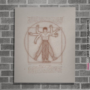 Daily_Deal_Shirts Posters / 4"x6" / Sand Vitruvian Dragon