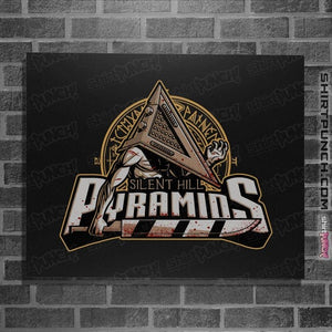 Daily_Deal_Shirts Posters / 4"x6" / Black Silent Hill Pyramids