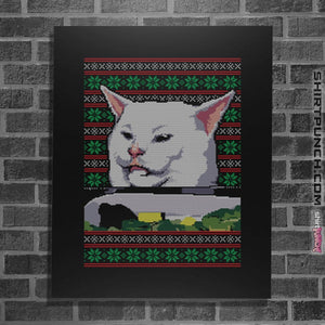 Shirts Posters / 4"x6" / Black Cat Getting Yelled At Sweater