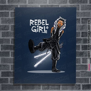 Secret_Shirts Posters / 4"x6" / Navy Rebel Girl