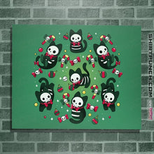 Load image into Gallery viewer, Daily_Deal_Shirts Posters / 4&quot;x6&quot; / Irish Green Creepy Xmas Kittens
