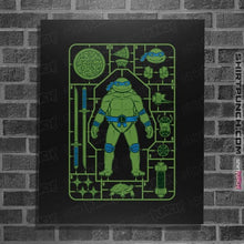 Load image into Gallery viewer, Daily_Deal_Shirts Posters / 4&quot;x6&quot; / Black Leonardo Model Sprue
