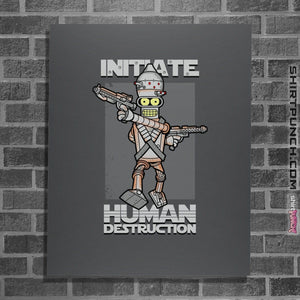 Shirts Posters / 4"x6" / Charcoal Initiate Human Destruction