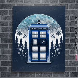 Secret_Shirts Posters / 4"x6" / Navy Time And Space And Snow