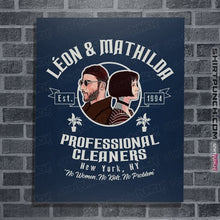 Load image into Gallery viewer, Secret_Shirts Posters / 4&quot;x6&quot; / Navy Leon Mathilda Professional Cleaners
