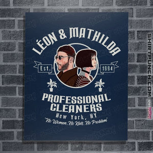 Secret_Shirts Posters / 4"x6" / Navy Leon Mathilda Professional Cleaners