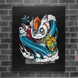 Daily_Deal_Shirts Posters / 4"x6" / Black Hashira Water