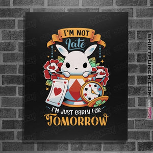 Secret_Shirts Posters / 4"x6" / Black Wonderous Rabbit