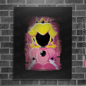 Shirts Posters / 4"x6" / Black Peach Glitch