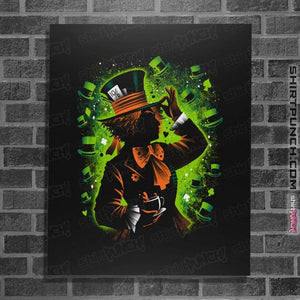 Daily_Deal_Shirts Posters / 4"x6" / Black The Mad Hatter