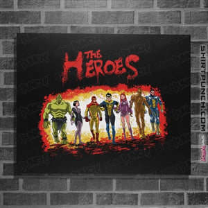 Secret_Shirts Posters / 4"x6" / Black The Heroes!