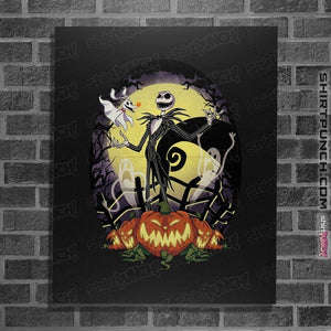 Secret_Shirts Posters / 4"x6" / Black The King Of Pumpkins