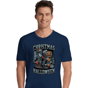 Secret_Shirts Premium Shirts, Unisex / Small / Navy Christmas VS Halloween