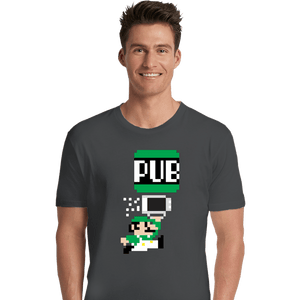 Shirts Premium Shirts, Unisex / Small / Charcoal To The Pub Luigi