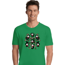 Load image into Gallery viewer, Daily_Deal_Shirts Premium Shirts, Unisex / Small / Irish Green Creepy Xmas Kittens
