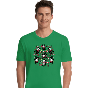 Daily_Deal_Shirts Premium Shirts, Unisex / Small / Irish Green Creepy Xmas Kittens