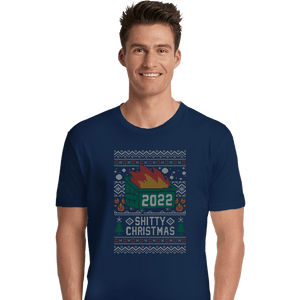 Secret_Shirts Premium Shirts, Unisex / Small / Navy Ugly Shitty Christmas Sweater