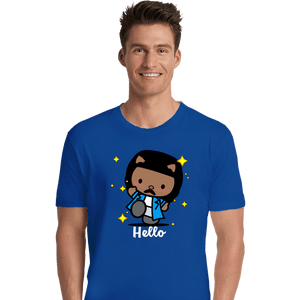 Daily_Deal_Shirts Premium Shirts, Unisex / Small / Royal Blue Hello