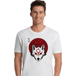 Shirts Premium Shirts, Unisex / Small / White Red Sun God