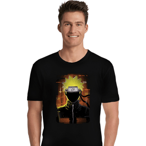 Shirts Premium Shirts, Unisex / Small / Black Glitch Naruto