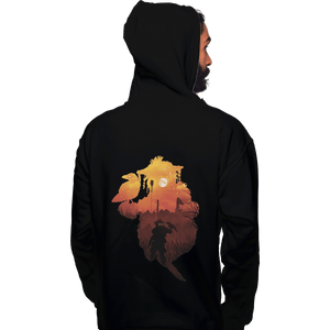 Shirts Pullover Hoodies, Unisex / Small / Black Bloodhound Sunset