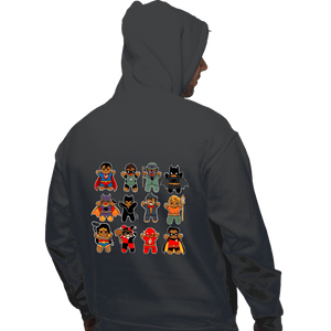 Daily_Deal_Shirts Pullover Hoodies, Unisex / Small / Charcoal Gingerbread Heroes and Villains