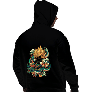 Secret_Shirts Pullover Hoodies, Unisex / Small / Black Colorful Dragon.