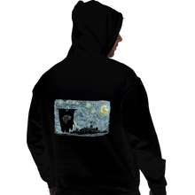 Load image into Gallery viewer, Shirts Pullover Hoodies, Unisex / Small / Black Starry DireWolf
