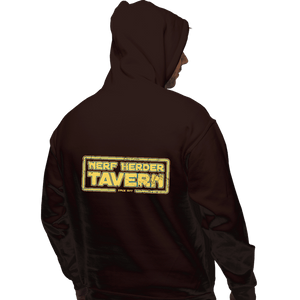 Secret_Shirts Pullover Hoodies, Unisex / Small / Dark Chocolate Nerf Herder Tavern!