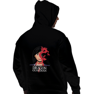 Shirts Zippered Hoodies, Unisex / Small / Black The Girl With The Dragon Guardian