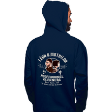 Load image into Gallery viewer, Secret_Shirts Pullover Hoodies, Unisex / Small / Navy Leon Mathilda Professional Cleaners
