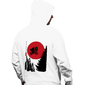 Daily_Deal_Shirts Pullover Hoodies, Unisex / Small / White The Extra-Terrestrial in Japan