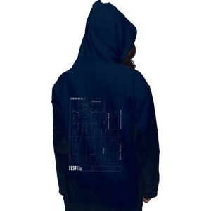 Secret_Shirts Pullover Hoodies, Unisex / Small / Navy RX 78 2 Blueprint