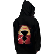 Load image into Gallery viewer, Shirts Pullover Hoodies, Unisex / Small / Black Glitch Luffy
